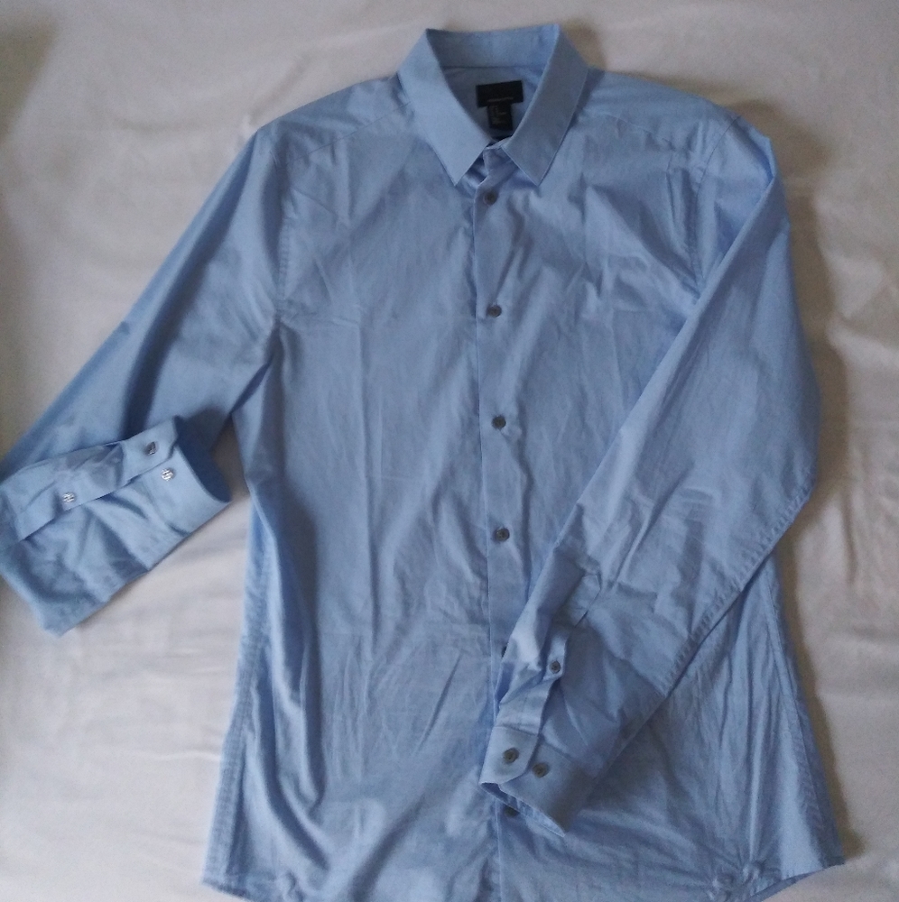 Men dress shirt light blue